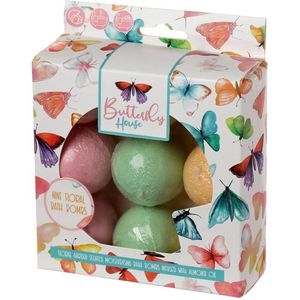 Vlinder Bad bruisballen. Set van 9. Badcadeau