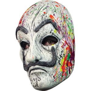 Partychimp Angstaanjagend Halloween Masker Neon Artist voor bij Halloween Kostuum Volwassenen - Latex
