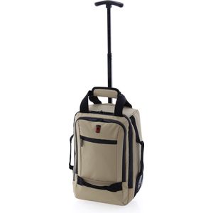 Gladiator Polar Kleine Handbagage Laptop Rugzak Trolley - 40 cm - 14 inch - Beige