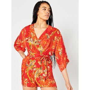 Superdry Vintage Kimono Playsuit Oranje XL Vrouw