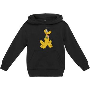 Disney Mickey Mouse - Pluto Pose Kinder hoodie/trui - Kids 134/140 - Zwart