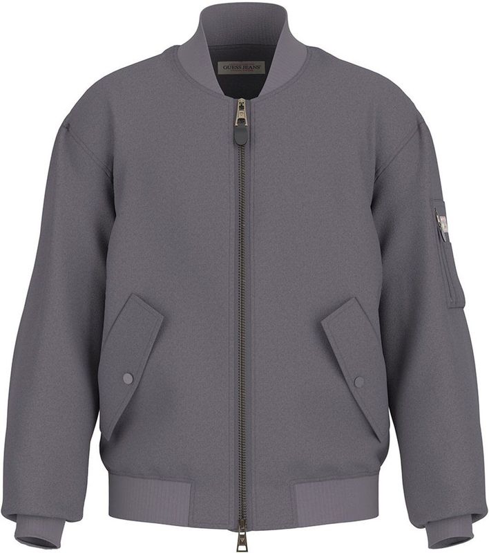 Guess, Heren, Jassen, Grijs, Maat: XS Wol,