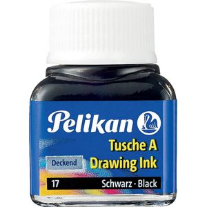 Pelikan Oost-Indische inkt zwart, flesje van 10 ml 10 stuks