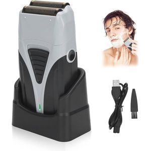 Draadloze Elektrische Tondeuse met Laadstation voor Hoofd en Gezicht, Herenverzorgingsset voor Kaal, Baard en Hals