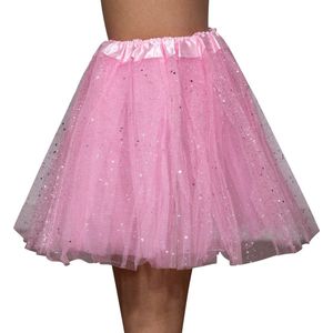 Tutu - Met glitters - Tule rokje - Petticoat - Kinderen - Meisjes - Roze
