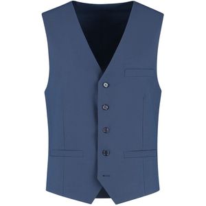 Gents - Gilet heren - Gilet - Polyester - Royal Blue - Maat XXL (56)