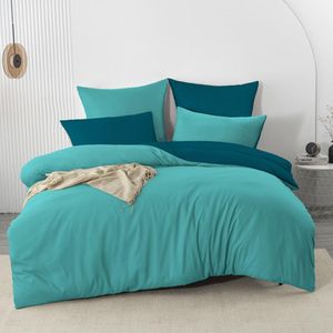 La'Moussawi ® Beddenset van Microvezel 200 x 200 cm met Omkeerbaar Design en Ritssluiting