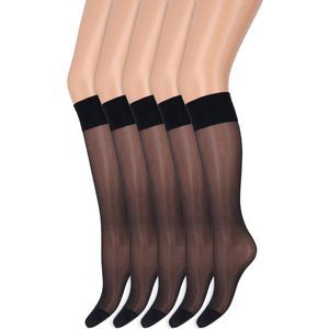 Drukvrije pantykousen | Lycra | 20 Denier | Merk: Marianne | Maat: One Size | Kleur: Sekt | 5 Paar