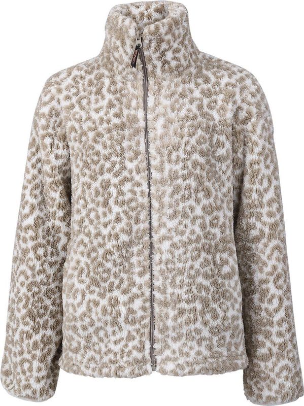 Brunotti - Kyoti - Fleece Vest - Luipaard - Wit/Bruin