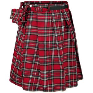 Banned Heren rok -S- Tartan Kilt Rood