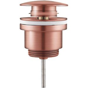 Clickwaste Afvoerplug - Lonis Clis - Messing - PVD - Geborsteld Koper