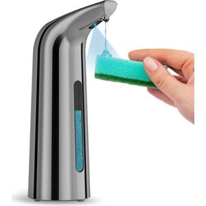 400 ml Non-Contact Liquid Soap Dispenser with Infrared Sensor for Bathroom Kitchen Basin Hotel Restaurant - Drak Grey