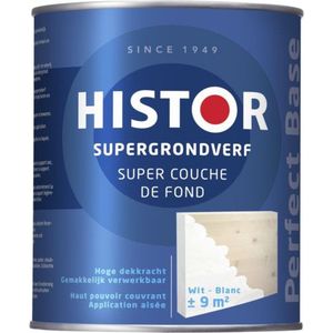 Histor Perfect Base Supergrondverf - 1L - RAL 9010 | Zuiver Wit