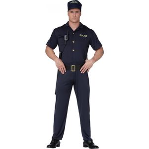 Fiestas Guirca Verkleedpak Police Heren Polyester Blauw Maat M