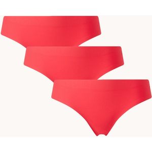 Ten Cate Secrets Lace slip met kant in 3-pack - Rood - Maat XL