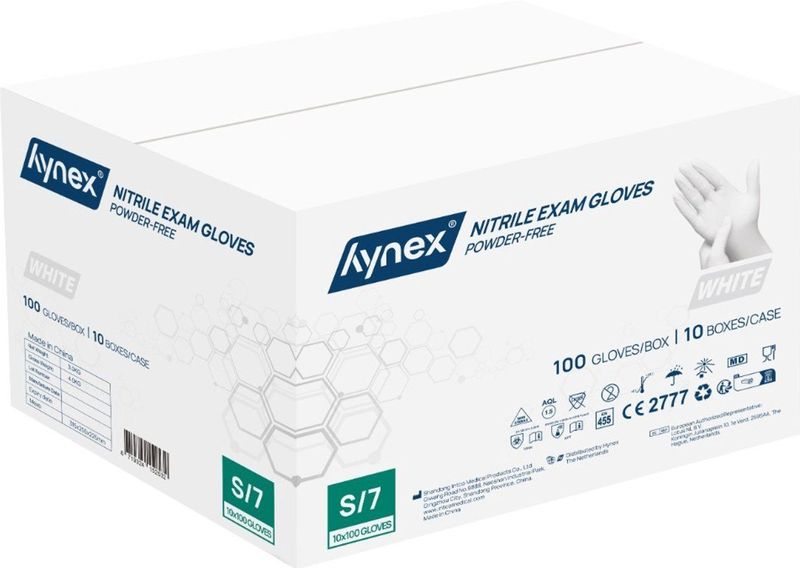 Hynex - Latex - Wegwerphandschoenen - Wit - 5,0 gram - 1000 stuks