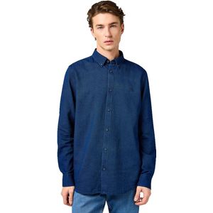 Wrangler - Oxford Overhemd - Indigo - Dobbykatoen