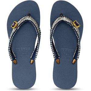 Uzurii Silver Macrame Switch - Marineblauw