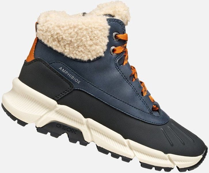 GEOX - Flexyper Plus ABX - Kuitlaarzen - Marineblauw/Donkerooranje