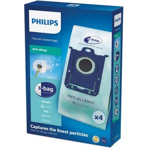 Philips S-Bag FC8022/04 - Stofzuigerzak Anti-allergie - 4 stuks