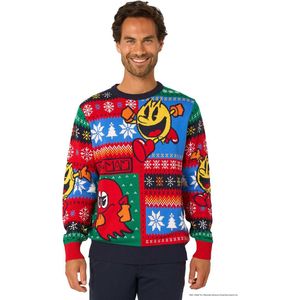 OppoSuits PAC-MAN Sweater - Foute Kersttrui - Wollen Trui - Maat XS