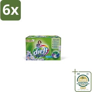 Dreft - Wasmiddelcapsules - Blue Dreams - Frisse geurboost - 16 Wasbeurten - Voordeelverpakking - 6 stuks - Wasmiddel - Wascapsules Dreft