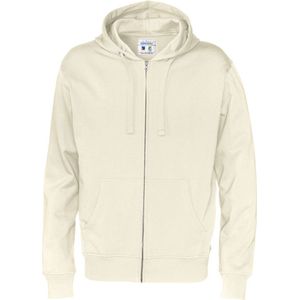Cottover HOODIE FULL ZIP MAN - GOTS GECERTIFICEERD 141010 - Ecru - L