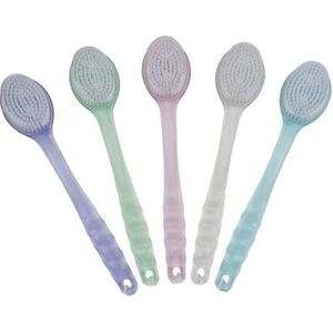 Bad- en massageborstel transparant