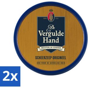 Vergulde Hand Scheerzeeptablet 75 gr - Voordeelverpakking - 2 stuks