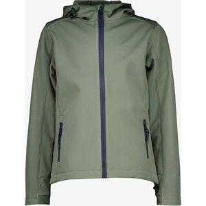 Mountain Peak kinder softshell jas groen - Maat 176 - Winddicht - Ademend materiaal