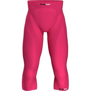 Knapman Compressiebroek 3/4 Heren 45% | Compressie Leggings | Roze | Maat S