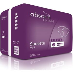 Absorin - Comfort Sanette Night - 20 Stuks