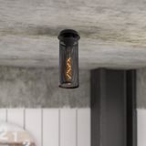 Strakke en moderne kroonluchter | Statement-Making Decorverlichting | Metalen behuizing | Zwart