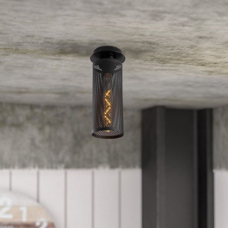 Strakke en moderne kroonluchter | Statement-Making Decorverlichting | Metalen behuizing | Zwart