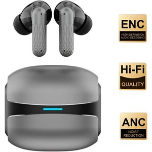 Fitbeats K505 - Noise cancelling oordopjes - draadloze oordopjes - Premium bluetooth oordopjes - Kras bestendig - Metalen zink case - 4 Ai microfoons - Geschikt voor Apple en Android - Sport oortjes - Bluetooth oordopjes