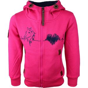 S&C Vestje Paard roze Roze Kids & Kind Meisjes - Maat: 98/104