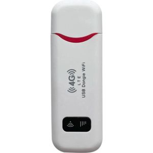 4G Dongle - Wifi Router - Mifi Router - Portable Router - Voor Laptop, Computer en Telefoon - Werkt Wereldwijd - 150 mbps - 4G Hotspot - Wit