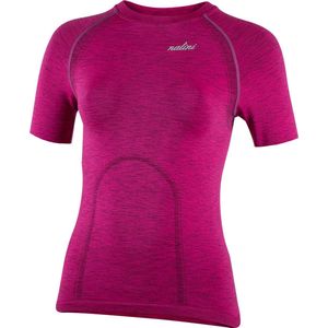 Nalini - Dames - Ondershirt Fietsen - Korte Mouwen - Onderkleding Wielrennen - Roze - LADY MELANGE SS - XS