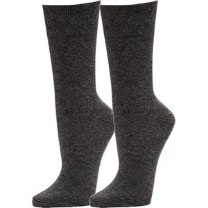 Topsocks sokken zonder elastiek kleur: antraciet maat: 35-38