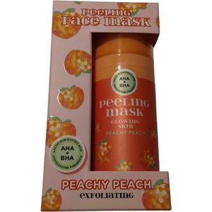 Face masker peeling Glowing skin Peachy Peach met AHA+BHA voor stralende en verstevigende huid 30 ml