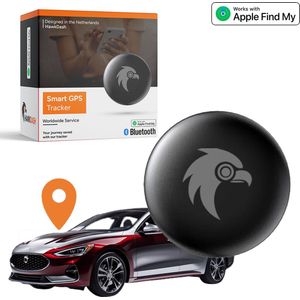 VCTparts® HawkDash Auto GPS Locatie Tracker Anti-Diefstal Functie Smart Tag - Werkt met Zoek Mijn App - IOS/iPhone zwart