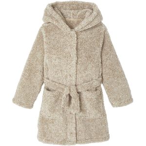 Badjas - Ecru - Met Beren Capuchon - Voor Jongens