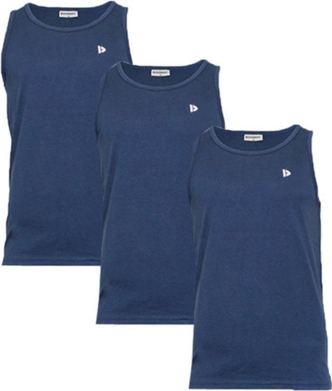 3-Pack Donnay - Muscle shirt (James) - Tanktop - Heren - Navy (010) - maat S
