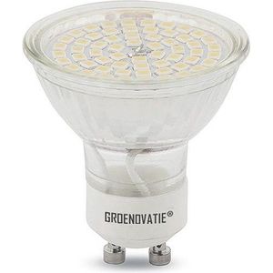 Groenovatie LED Spot GU10 Fitting - 5W - SMD - 52x50 mm - Warm Wit - Dimbaar