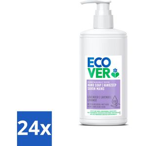 24 x Ecover - Handzeep - Lavendel & Aloë Vera - 250 ml - Handzeep - Lavendel - Aloë Vera - Biologische Handzeep - Plantaardige Handzeep