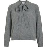 Vila Trui Vifolly Highneck Tie Knit Top/r 14111692 Medium Grey Melange Dames Maat - M