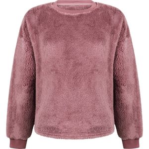 Hunkemöller - Fluffy Fleece - Top met Lange Mouwen - Roze