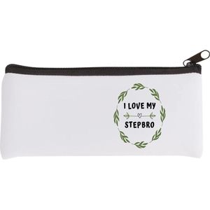 Akyol - i love my stepbro Etui - Broer - liefste stiefbroer - verjaardag - cadeautje voor broer - broer artikelen - kado - geschenk - 20 bij 9 cm