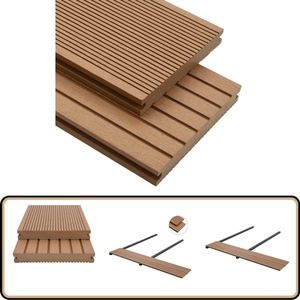 vidaXL Teak Terrasplanken Set 10 m² HKC Massief Terrasplanken - Houten Vloeren - Hkc - Terrasdecoratie - Buitendecoratie