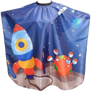 Zeynomax - Kapperscape voor kinderen met verstelbare hals en haaraccessoires - Blauw - 124 x 90 cm - Kinderen - Meisjes - Haarverzorging